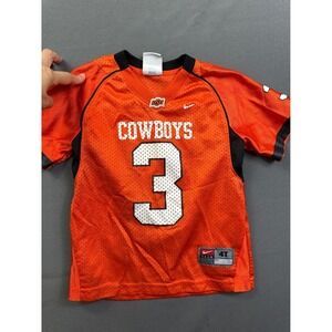 Nike Oklahoma State Cowboys Youth Football Jersey Orange Black 4T Number 3 OSU